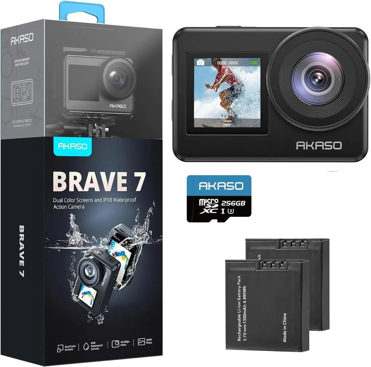 AKASO Brave 7 Action Camera (256GB)