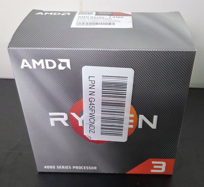 AMD Ryzen 3 4100 CPU with Wraith Stealth Cooler