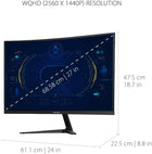 ViewSonic VX2718-2KPC-MHD 27" 1440p Curved Gaming Monitor