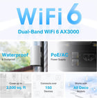 TP-Link Deco X50-Outdoor AX3000 WiFi 6 Outdoor Mesh, PoE (1-Pack)