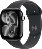 Apple Watch Series 11 [GPS 46mm] Smartwatch with Jet Black Case & Black Sport Band - M/L